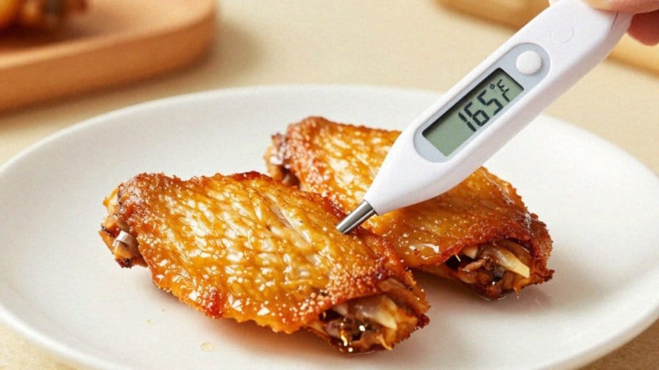 Kiedy skrzydełka osiągają bezpieczną temperaturę?