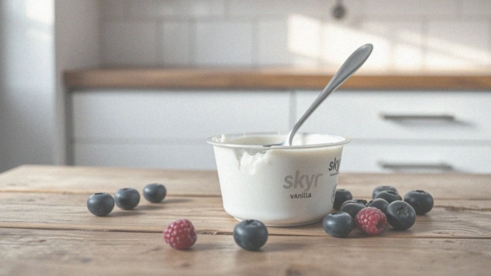 Jakie są wartości odżywcze jogurtu skyr waniliowego?