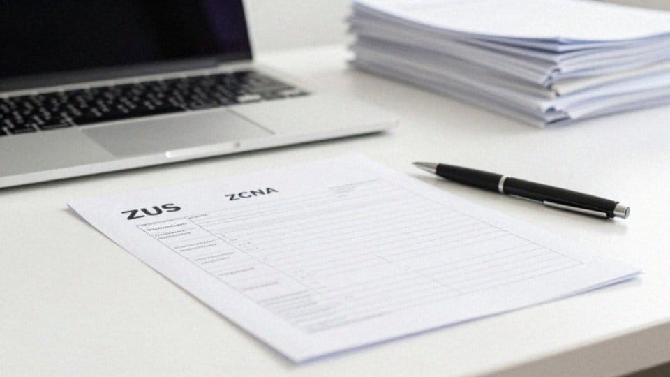 Jak wypełnić formularz ZUS ZCNA?