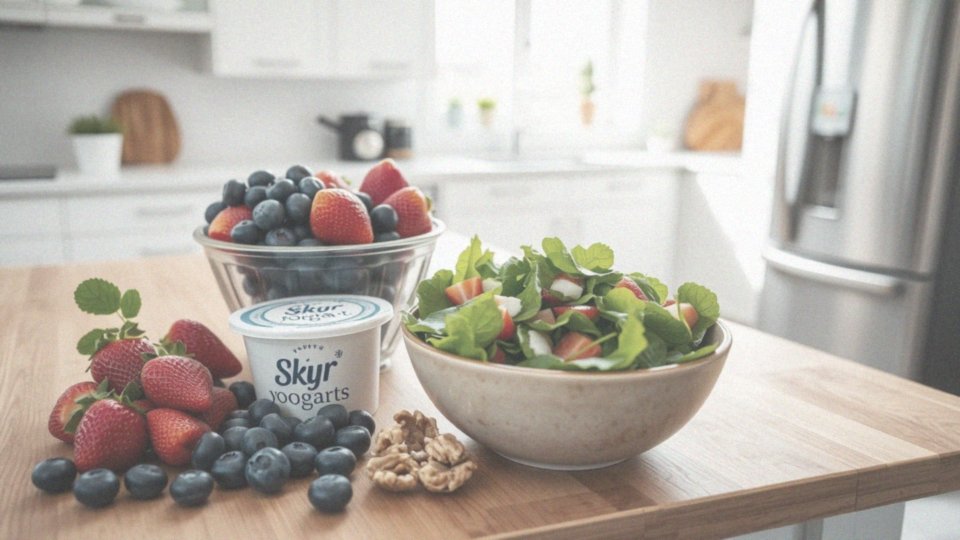Jakie są niskokaloryczne potrawy z użyciem jogurtu Skyr?