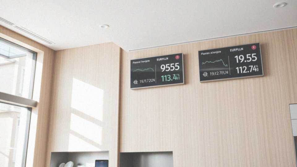 Czym różnią się kursy EUR na PLN w różnych bankach?